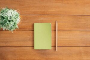 notebook and pen